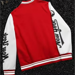 Veste d'hiver confortable pour homme, style Letterman, col montant, logo frontal, coupe-vent, haute qualité, écologique, séchage rapide, respirante - Product Image 1
