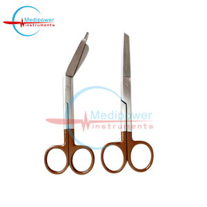 Tijeras para Vendajes Lister de Acero Inoxidable Medipower Instruments, Tijeras Quirúrgicas Anguladas para Aplicación de Vendajes, Clase I, Reutilizables - Product Image 1