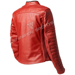Chaqueta de Motocicleta Clásica de Cuero Vacuno para Mujer, Cuero de Alta Calidad con Técnicas de Bordado Floral, Talla Grande - Product Image 2