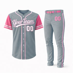 Nuevo Conjunto de Uniforme de Béisbol Ligero y Transpirable, 100% Poliéster, Jersey y Pantalón Cortos de Corte Ajustado, Impresión Sublimada - Product Image 4