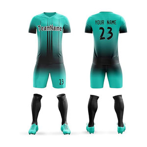Maillots de football d'équipe personnalisés de haute qualité en coton respirant, antibactérien et anti-transpiration - Product Image 2