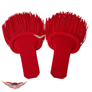 Epaulettes de Hombro Trenzados Rojos Vintage de Alta Calidad KEW, Ecológicos, Personalizables en Tamaño/Color/Durabilidad - Product Image 1