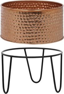 Pot de fleurs en cuivre martelé, pot de plantes d'intérieur en cuivre, pot de fleurs décoratif en cuivre, pot de jardin en cuivre, pot en métal - Product Image 5