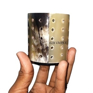 Portavelas de Cuerno de Búfalo Pulido de Alta Calidad, Diseño Artesanal, Decoración Europea para el Hogar, Estilo Antiguo, Gran Venta - Product Image 1