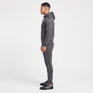 Chándal con cremallera para hombre, personalizado, 100% algodón, transpirable, con capucha, pantalones de chándal, ropa de invierno, corte regular, chándal de entrenamiento para hombre - Product Image 3
