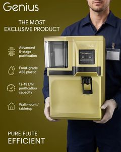 GENIUS OLIVE GREEN REVERSE OSMOSIS <b>WATER</b> <b>FILTER</b> <b>SYSTEM</b> DOMESTIC <b>FILTER</b> 12L storage capacity Abs food grade quality material - Product Image 4