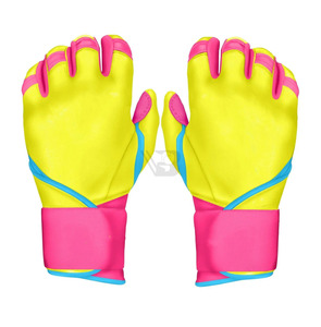 Top Trending Leather <b>Baseball</b> Batting <b>Gloves</b> Customizable Unisex Professional Team Players High Quality Quick-Dry Durable Black - Product Image 5