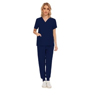 Wholesale High Quality Fashion Unisex Hospital Scrub Suit Knitted Spandex/Polyester Stretch Needle Detection Pakistan Gradient - Product Image 3