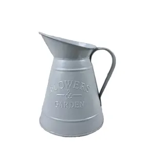 Grey Metal Jug Planter Vase Manufacturer and Supplier New Design Planter Flower Pots For Home Decoration