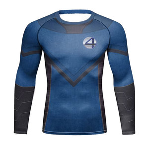 Men Full Sleeve Rash Guard Compression Shirt UPF 50+ UV Protection Quick Dry Breathable Eco-Friendly Swim <b>Surf</b> Top - Product Image 1