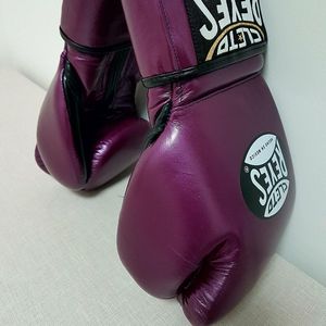 Gants de boxe Muay Thai en cuir de vachette Celeto Rays, OEM, professionnels, ajustables, à lacets, anti-transpiration, protection UV, personnalisés RL-BS-149 - Product Image 4