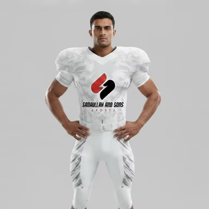 Conjunto de Uniforme de Fútbol Americano, Jersey y Pantalones Personalizados con Impresión, Ropa Deportiva para Entrenamiento y Competencia - Product Image 2