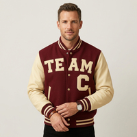 Veste de sport décontractée pour homme, style varsity, de haute qualité, respirante, avec fermeture à boutons, personnalisable pour équipe sportive