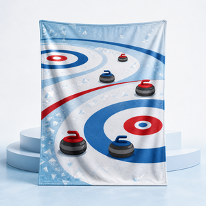 Custom Printed <b>Throw</b> Blanket Capybara Dragon Fruit Clarinet Curling Manta Ray Dumpling Sublimation Flannel Fleece Polyester - Product Image 4