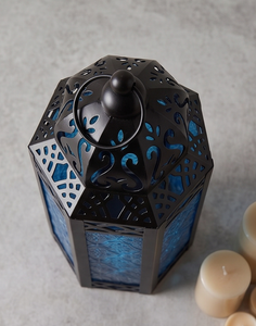 Metal Moroccan <b>Hanging</b> Lantern Vintage Wrought Iron <b>Hanging</b> <b>Candle</b> Holder Moroccan <b>Candle</b> Holder for Courtyard Table - Product Image 6