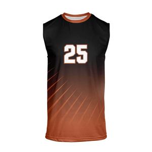 Maillot de basketball unisexe personnalisé blanc, rouge et bleu sans manches, imprimé par transfert thermique, séchage rapide, blocage de couleur, évacuation de l'humidité - Product Image 5