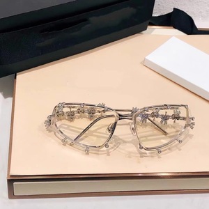 Nuevas Gafas de Sol de Moda de Metal con Circonita Blanca, Unisex, de Lujo, Alta Calidad, Lentes de PC con Protección UV400 - Product Image 3