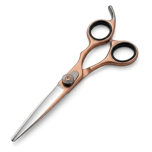 Ciseaux de barbier professionnels en acier japonais 440C à bord convexe pour la coupe de cheveux avec tension réglable - Product Image 5