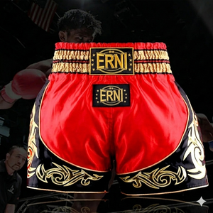 กางเกงมวยชาย ผ้าซาติน กางเกงต่อสู้ MMA กางเกงมวยไทย ระบายอากาศได้ดี กางเกงฝึกซ้อมศิลปะการต่อสู้ - Product Image 2