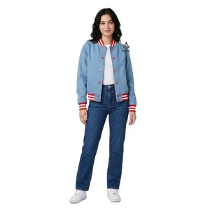 Heritage Masonic Regalia Ladies Stylish Denim Jeans <b>Jacket</b> | Sorority Embroidered <b>Women</b> Customized Delta Sigma Denim <b>Jacket</b> - Product Image 1