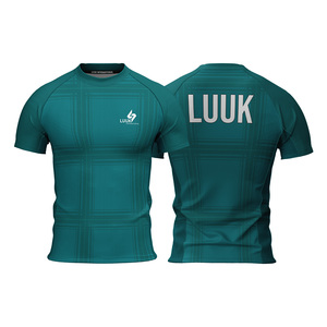 Maillot de sport personnalisé respirant, antibactérien, coupe classique, col rond, séchage rapide, manches courtes, 100% polyester - Product Image 3