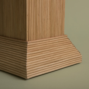 Support carré en rotin artisanal, colonne de présentation en osier, support de plante décoratif, socle pour la décoration de la maison, du salon ou de l'hôtel - Product Image 6