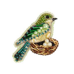 Custom Beaded Bird Keychain Alloy Charm Pendant Green Pearl Crystal <b>Key</b> <b>Ring</b> for Gift and <b>Bag</b> Accessory - Product Image 1
