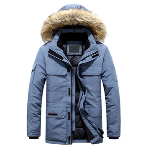 Parka d'hiver haut de gamme pour homme, personnalisable, en toile de haute qualité, col montant - Product Image 3