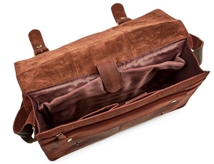 Diseño cómodo y práctico para oficina, bolso de cuero para portátil para hombre con nuevo diseño de moda, muy vendido, para bolsos de cuero para portátil. - Product Image 4