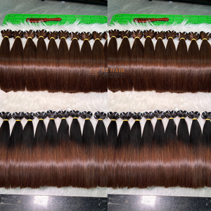 Extensions de cheveux humains de luxe ultra-lisses, brun naturel, cheveux Remy vietnamiens, lissés, 100 grammes, double trame machine - Product Image 3