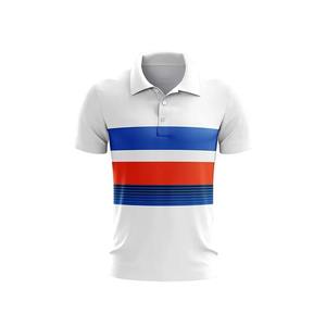 Camiseta de Verano para Hombre, Manga Corta, Casual, con Estampado, Diseño de Bordado en Blanco, Logotipo, Camiseta Polo Sublimada Casual de Alta Calidad - Product Image 2