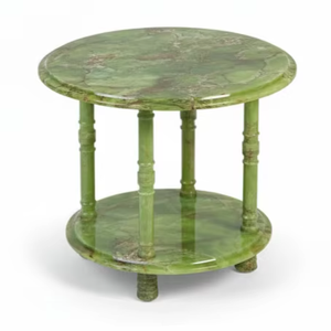 Mesa Redonda de Ónix de Lujo, Mesa de Comedor de Piedra Natural, Mesa de Centro Moderna Estilo Mármol para Sala de Estar de Hotel - Product Image 1