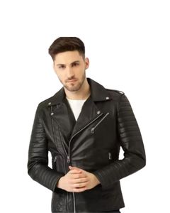 เสื้อแจ็คเก็ตหนังผู้ชาย 100% PU หนังเทียม สำหรับฤดูหนาว แขนยาวเต็มตัว แบบลำลอง สีพื้น ย้อมสีธรรมชาติ เป็นมิตรกับสิ่งแวดล้อม ระบายอากาศได้ดี บริการ OEM - Product Image 2