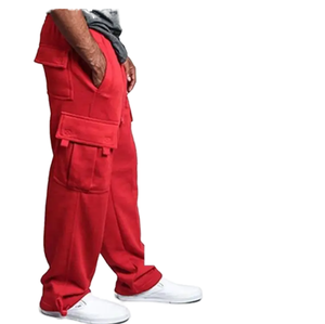 Pantalones Deportivos de Algodón para Hombre con Logotipo Personalizado, Pantalones Joggers con Bolsillos, Pantalones Cargo de Estilo Urbano, Pantalones Acampanados - Product Image 1