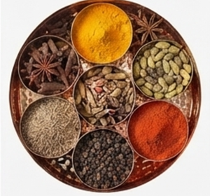 Boîte à épices ronde en cuivre de qualité supérieure avec couvercle, support de rangement en métal fait main pour cuisine, style rustique, à un seul niveau - Product Image 3