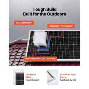 Système d'énergie solaire complet 800W 12V, 4 panneaux solaires monocristallins 200W, batterie LiFePO4 12.8V 300Ah, contrôleur de charge MPPT 60A - Product Image 3