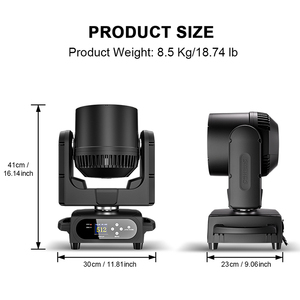 SHEHDS - Foco Móvil Impermeable de 7*40W RGBL con Efecto Wash, Luz LED para Escenario, DMX 24/54CH, Zoom, Luces DJ para Soluciones de Iluminación de Bodas - Product Image 3