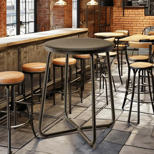 Europe Standard Industrial Velvet Pouffe <b>Stool</b> with Removable Cover Convertible Ottoman for Living Room Entry & School Use - Product Image 4