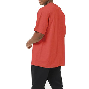 Camiseta Oversize de Algodón 100% con Cuello Redondo, Mezcla de Algodón, Color Personalizado, Transpirable, Estilo Vintage para Verano - Product Image 4