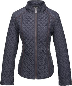 Hooded Quilted Jacket Women's Winter Casual Thin Zipper Windproof Polyester Wadding Solid Color Regular Length <b>Coat</b> - Product Image 5