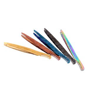 Pinzas para cejas de acero inoxidable de alta calidad, herramienta de recorte precisa, apariencia elegante de moda para usuarios de gama alta - Product Image 1