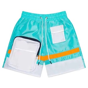 Boys Color Blocking Tracksuit Set Full Sleeve Hooded Zipper Sporty Style Lightweight Polyester Shorts Suit Summer Kids Wear - Product Image 2