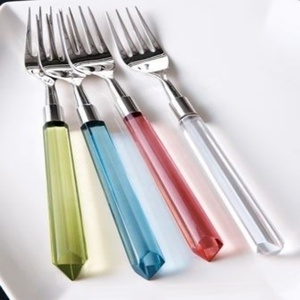 Resin Modern Luxury Stainless Steel <b>Flatware</b> <b>Sets</b> for Weddings and Business Gifts with Reusable Matte Polish Handles - Product Image 3
