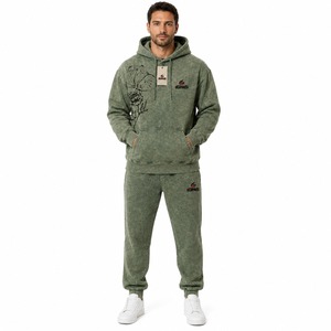 Printed Men Tracksuit 2 Piece Matching Set Soft Athletic <b>Jogging</b> <b>Suit</b> for Fitness Training Casual Streetwear and Travel - Product Image 1