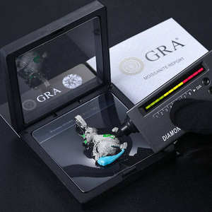 Pendentif en moissanite S925 de haute qualité, style lumineux, collier hip-hop pour homme, cadeau pour les soirées en boîte de nuit - Product Image 2