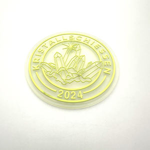 Rubber Patch Round 3D Embossed Sew-On Logo <b>Badge</b> - Product Image 5