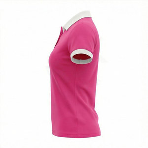 Polos de Mujer que Absorben la Humedad, Logotipo Bordado Personalizado, Manga Corta, Ropa Deportiva de Golf, Uniformes de Trabajo, Suministro de Fábrica para Mujer - Product Image 2