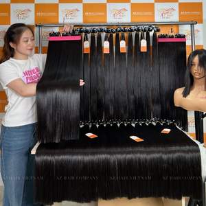 Extensiones de cabello crudo de fabricante vietnamita hueso recto 100% cutícula sin procesar alineada natural de un solo donante para mujeres - Product Image 6