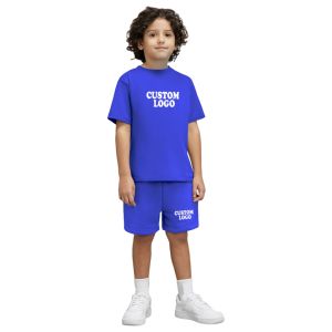 <b>Kids</b> Clothing Sets Summer Cotton Children T shirts With Matching Shorts Set Baby Girls and Boys Apparel Clothing Sets - Product Image 1