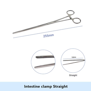 Pinza Intestinal Doyen Atrauma Premium de 23 cm y 25 cm, Recta y Curva, de Acero Inoxidable, Instrumentos Quirúrgicos Gastrointestinales, CE ISO - Product Image 2